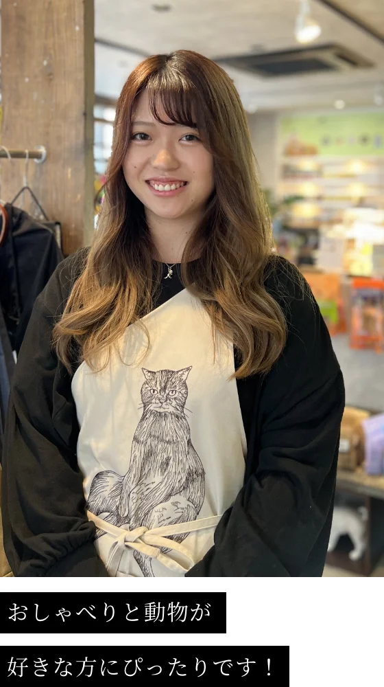 おしゃべりと動物が好きな方にぴったりです！